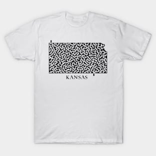 State of Kansas Maze T-Shirt